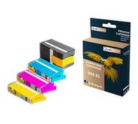QUALITONER - 4 Cartouche compatible pour HP 903 XL 903XL Noir + Cyan + Magenta + Jaune pour HP OfficeJet 6900 Series 6950 OfficeJet Pro 6860 Series 68 G