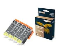 QUALITONER - 4 Cartouches compatible pour EPSON T3351 XL T3351XL Noir (Orange) pour Epson Expression Premium XP-530 XP-540 XP-630 XP-635 XP-640 XP-640 Noir G