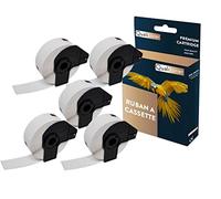 QUALITONER 5 Rouleau DK11201 étiquette d'adresse Compatible pour Brother 29 x 90mm Lot de 400 Étiquettes Noir sur Blanc