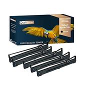 QUALITONER - 5 Ruban Compatible 13L0034 Noir pour Lexmark 4227, Lexmark 4227 Plus