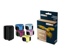 QUALITONER - 6 Cartouche compatible pour HP 363 XL 363XL Noir + Cyan + Magenta + Jaune + Light Cyan + Light Magenta pour HP PhotoSmart 3100 Series 311 Magenta G