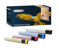 QUALITONER - Toner x4 841817 + 841820 + 841819 + 841818 Noir + Cyan + Magenta + Yellow Compatible pour Ricoh Aficio MP C 3003 SP Ricoh Aficio MP C 3003 zsp Ricoh Aficio MP C 3004 Ricoh Aficio MP C 30