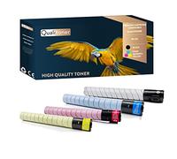 QUALITONER - Toner x4 TN-221 (TN221) Noir + Cyan + Magenta + Yellow Compatible pour Konica Minolta Bizhub C227 C287