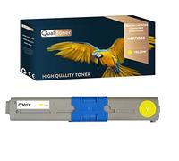 QUALITONER - x1 Toner - 44973533 Yellow - Compatible pour OKI C301 OKI C301dn OKI C321 OKI C321dn MC332dn OKI MC342dn OKI MC342dnw OKI MC342w OKI MC342dw