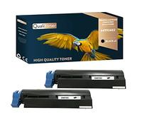 QUALITONER - x2 Toners - 44992402 Noir - Compatible pour OKI B401 OKI 401D OKI 401DN OKI MB441 OKI 441DN OKI MB451 OKI 451DN OKI 451DNW OKI 451W