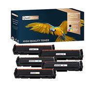 QUALITONER - x5 Toners - 046 BK (CF410X) (x2) + 046 C (CF411 (Noir x2 + Cyan + Magenta + Yellow) - Compatible pour Canon i-SENSYS LBP-650 Series Canon i-SENSYS LBP-653 Cdw Canon i-SENSYS LBP-654 Cdw