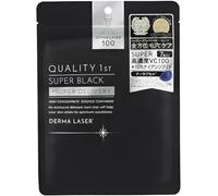 QUALITY 1st Derma Laser Lot de 7 masques en tissu noirs pour un nettoyage en profondeur des pores et soins de la peau pour un usage quotidien
