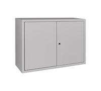 Industrial Quality Supplies Armoire suspendue H600xL800xP300mm tôle pleine, 1 étagère, tôle d'acier gris clair Quantité:1