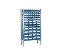 Industrial Quality Supplies Étagère à emboîter H2000xl1000xP300mm étagère de base 12 supports en acier 32 x Quantité:1