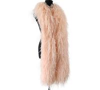 QUALITY COTTON HOUSE 4/6/10 Plis 2 mètres Plumes d'autruche Naturelles Boa Plumas for Costume fête Mariage décoration Plume Accessoire (Color : Skin Pink, Size : 1 Ply)