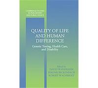 Quality of Life and Human Difference, Cambridge Studies in Philosophy and Public Policy