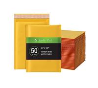 Quality Park Enveloppes d'expédition à bulles 15,2 x 23,8 cm, Kraft brun durable, enveloppes rembourrées avec bande adhésive Redi-strip, 50 par boîte (QUA85755)