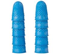 Quality Réf 265486 Dé à coudre pour tourner les pages Caoutchouc Taille 1 intermédiaire Bleu Lot de 10 (Import Royaume Uni)