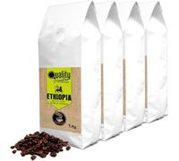 Quality Roasters Coffees. Café en grains torréfié de spécialité. Origine unique Ethiopie Sidamo. Processus : Lavé. Torréfié moyenne. Torréfaction artisanale. (4 Kg)