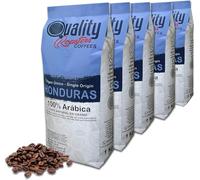 Quality Roasters Coffees. Grains de café naturels. 100% Arabica. Origine unique Honduras. Rôti à la main. Rôti Moyen. (5 Kg)