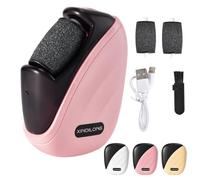 QualityPinnacle Éliminateur de callosités | Rouleau 3D breveté + LED à 3 vitesses | Exfoliation haute fréquence 30 000 tr/min | Portable pour la maison et les voyages | Soin des pieds élégant pour