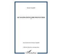 Qu'allons-nous faire des pauvres ? - Bonnie Campbell - L'harmattan - broché - Essai