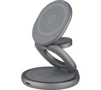 QUALO Chargeur à induction MagSafe avec fonction de support 24W gris QMLI-24-18 Chargeurs de téléphone portable