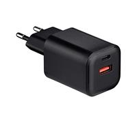QUALO Chargeur secteur USB-C Nano PD 65W - Charge rapide du téléphone, Adaptateur secteur compact, Technologie GaN, Power Delivery, Charge sécurisée, Noir