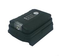 Qualoramall Adaptateur de batterie avec lampe de travail LED compatible avec batterie Li-ion 18 V, entrée 14,4 V-21 V DC, sortie 5 V 2 A, boîtier en plastique noir pour atelier et bricolage,