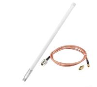 Qualoramall Antenne omnidirectionnelle en fibre de verre 12 dBi pour hélium Bo-bcat RA-K sans fil Sen-secap M1 HNT EU868 US915 860-930 MHz Antenne Lo-Ra d'extérieur longue portée avec connecteur