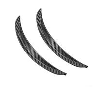 Qualoramall Arche de roue en fibre de carbone - Protection contre les éclaboussures - Bandes en caoutchouc anti-rayures - Convient pour protection extérieure avant et arrière de voiture