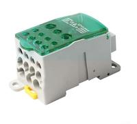 Qualoramall Boîte de jonction d'alimentation montée sur rail DIN 80 A à 500 A Connecteur de distribution d'alimentation unipolaire pour câblage électrique Montage DIN (500 A)