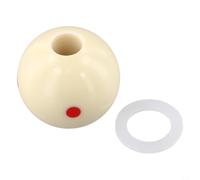 Qualoramall Boule d'entraînement de billard en résine pour entraînement de billard américain et snooker anglais Blanc 17 mm