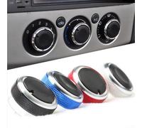 Qualoramall Bouton de commande de climatisation compatible avec Focus MK2 MK3 et bouton de rechange en aluminium ABS pour interrupteur de chaleur AC, rouge, noir, argent, bleu options f (bleu)