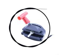 Qualoramall Câble d'accélérateur 142 cm de long pour contrôle de l'étranglement de tondeuse à gazon - Kit d'arrêt de fil flexible pour moteur à essence, accessoire de réparation