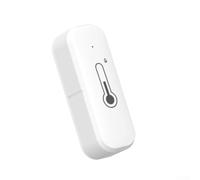 Qualoramall Capteur intelligent de température et d'humidité avec WiFi et connectivité, thermomètre hygromètre d'intérieur pour intégration Tuya Smart Home, Climate Mon en temps réel
