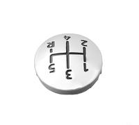 Qualoramall Capuchon de pommeau de levier de vitesse chromé à 5 vitesses compatible avec 1996-2011, II, accessoire intérieur en plastique pour V