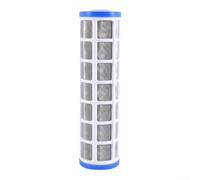Qualoramall Cartouche filtrante en maille d'acier inoxydable de 25,4 cm pour système de pré-filtre de purificateur d'eau, élément de tamis en métal réutilisable avec haut débit pour la transformation