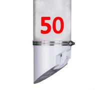 Qualoramall Clapet anti-retour en PVC avec couvercle anti-odeur, noyau anti-refoulement et valve désodorisante magnétique pour systèmes de drainage des eaux usées et de jardin, convient pour 50 mm/75