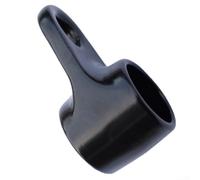 Qualoramall Corde à triceps en acier avec anneau d'oreille suspendu pour exercices de traction vers le bas Noir 7,94 x 3,03 x 1,62 cm