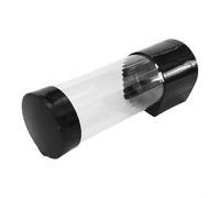 Qualoramall Distributeur automatique de gobelets en papier avec couvercle anti-poussière - Rangement mural en plastique pour gobelets de taille S ou L - Facile à laver, blanc ou noir, peut contenir 30