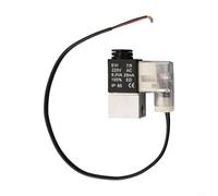 Qualoramall Electrovanne à 2 ports 2 positions pour compresseurs d'air - Clapet anti-retour de purge - 220 V ou 380 V - En acier au carbone - En fonte d'aluminium - Port 1/4" 1/8" (A)