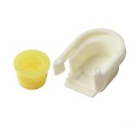 Qualoramall Ensemble de bagues de levier de vitesse pour Ford Fusion Escape C-Max Transit Connect 2013-2021 Remplace KV6Z7K340A DG9Z7S004A Clip de fixation blanc et jaune