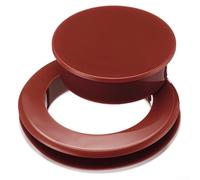Qualoramall Ensemble de housses en silicone pour trous de parasol pour tables de patio de 5,1 cm - Capuchon à anneau résistant aux intempéries avec œillet et sangle pour meubles d'appoint de piscine