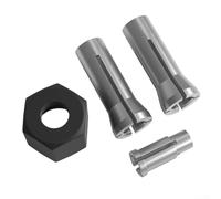 Qualoramall Ensemble de mandrins compatibles avec les machines de gravure et les défonceuses électriques, comprend des cônes de serrage de 6 mm, 1/4", 1/8", construction en acier à ressort pour Millin