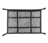 Qualoramall Filet de rangement pour toit de voiture - 78 x 53 cm - Respirant - Double maille polyester - Organiseur pour vêtements, couvertures, jouets - Facile à installer - Accessoire automobile