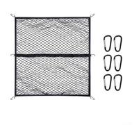 Qualoramall Filet de rangement très élastique pour voiture, camion, lit, remorque, SUV, ATV, UTV, 120 x 120 cm