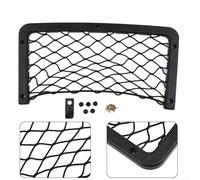 Qualoramall Grand filet de rangement en maille élastique noir 36 x 18 cm pour camping-car, caravane, camping-car, bateau ou intérieur de voiture, facile à installer en plastique et matériau en maille