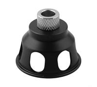 Qualoramall Guide de perçage en alliage d'aluminium avec bague pour le travail du bois - Positionnement vertical - Gabarit de cheville auto-centrant - Noir - Kit de 4 ou 9 pièces (B)