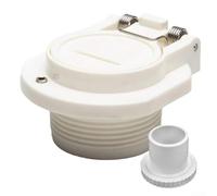 Qualoramall GW9530 Lot de 2 connecteurs à vide pivotants pour systèmes Zodiac et piscine, raccord d'aspiration avec port ouvert de 1,9 cm, adaptateur de verrouillage de tuyau anti-torsion pour une