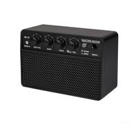Qualoramall Haut-parleur portable pour guitares acoustiques et électriques, mini amplificateurs avec piles ou alimentation USB, design en plastique et métal, 152 x 99 x 73 mm