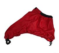 Qualoramall Housse de pont de cockpit de kayak en polyester 290T imperméable avec sangle élastique pour kayaks et canoë - Taille S - Rouge
