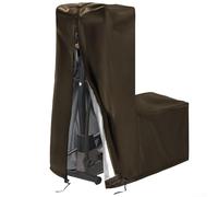 Qualoramall Housse de protection imperméable pliable pour machine elliptique avec sac de rangement pour l'extérieur et la maison (140 x 64 x 165 cm, marron)