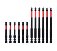 Qualoramall Jeu d'embouts de tournevis FPH2 de 65 mm et 110 mm pour électriciens avec manchons en caoutchouc isolés pour perceuses sans fil, tournevis électriques et perceuses pneumatiques