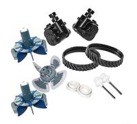 Qualoramall Kit de nettoyage de piscine pour Zodiac MX6 MX8 MX6 MX8 MX8 MX8, pièces de rechange R0796200 avec rails de turbine, arbres et roulements à récurer